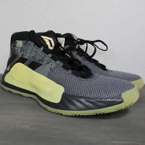 Adidas Dame 5 Shoes Glow Yellow/Green Gray Black